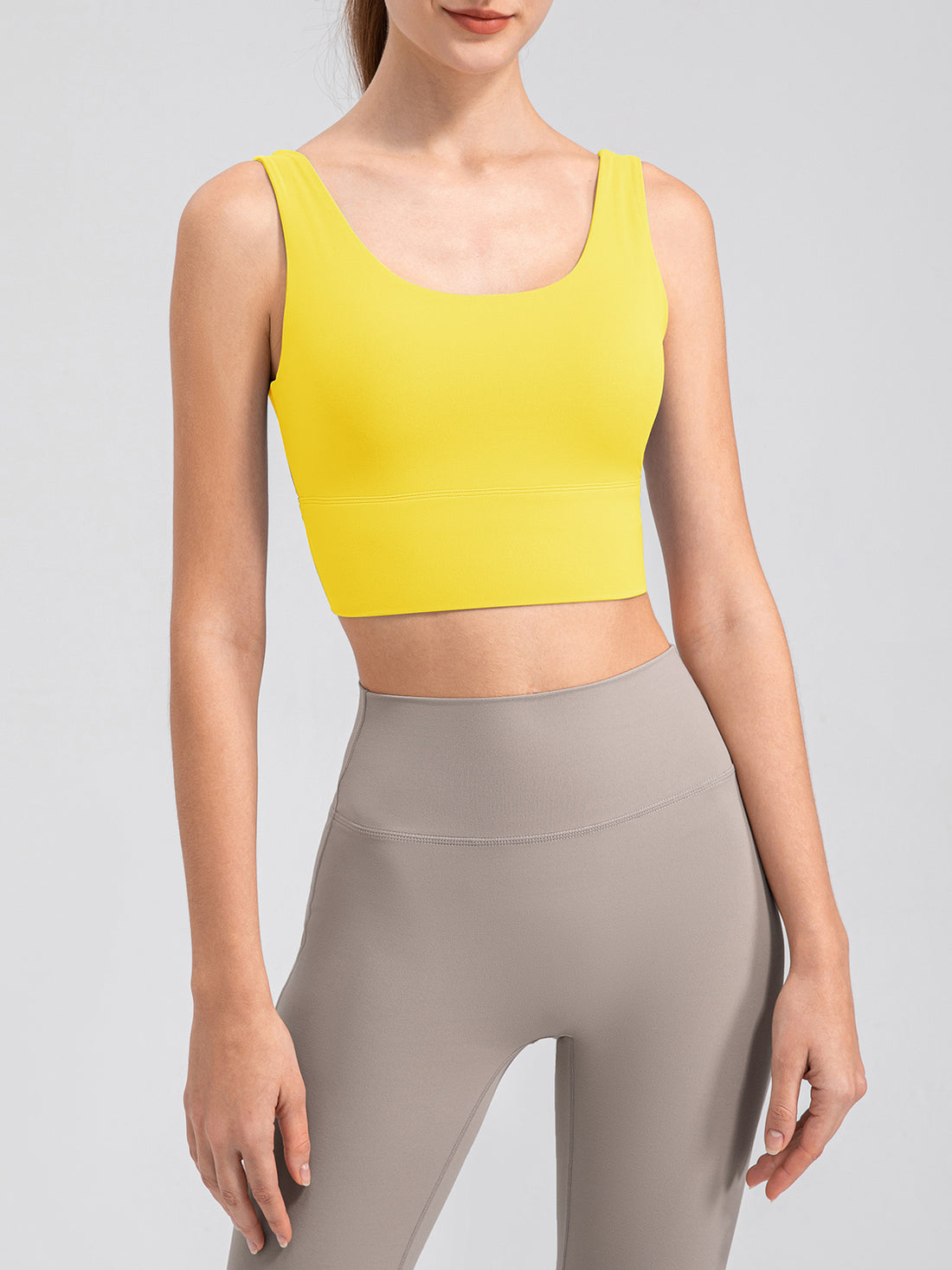 Scoop Neck Wide Strap Active Tank 