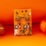 Halloween Pumpkin Drop Earrings 
