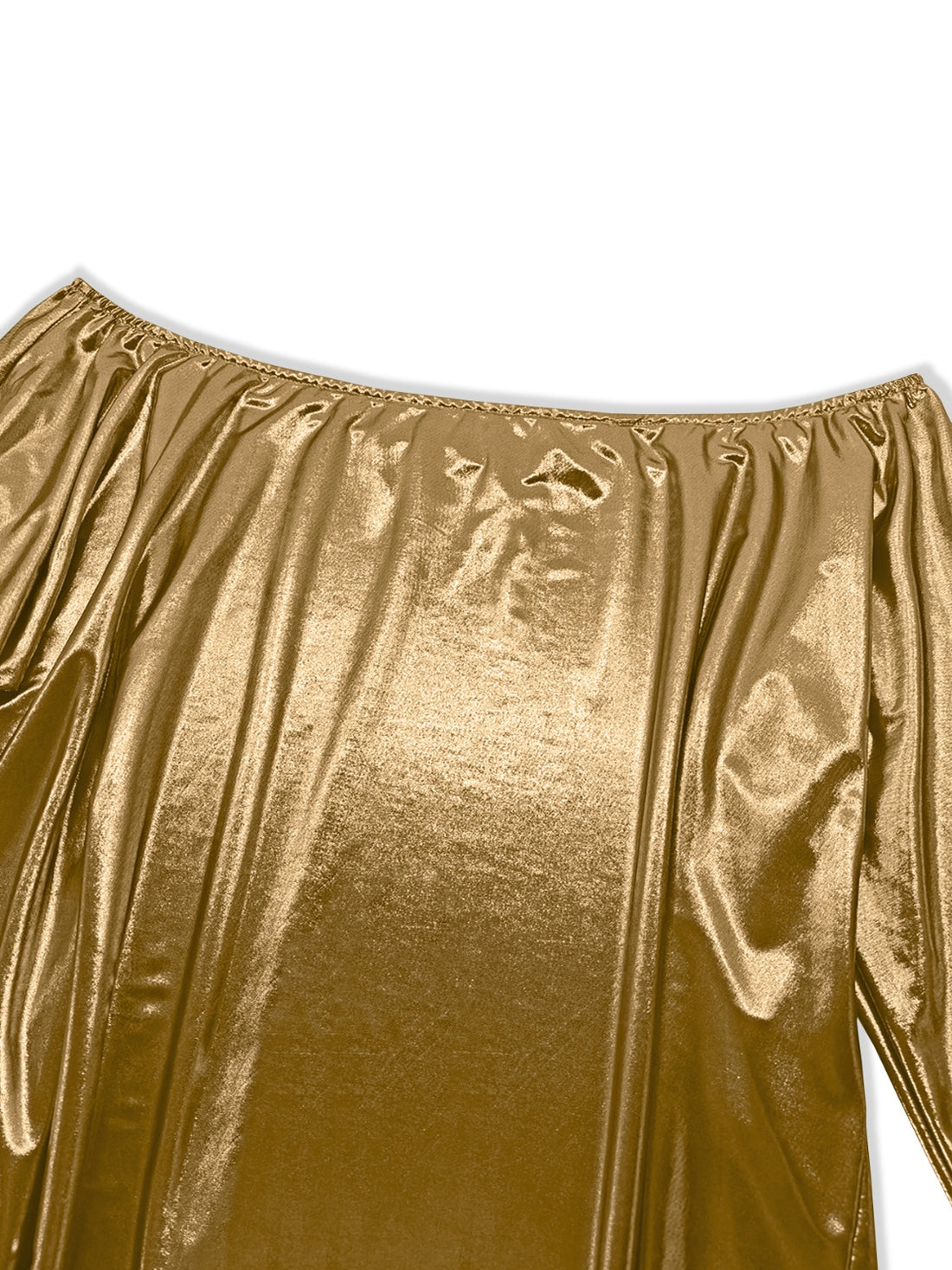 Plus Size Off-Shoulder Long Sleeve Blouse 