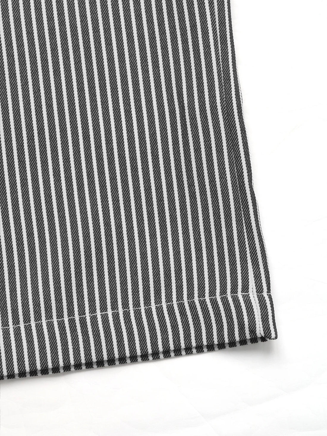 Striped Wide Leg Drawstring Pants 