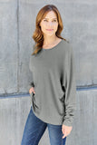 Double Take Full Size Round Neck Long Sleeve T-Shirt 