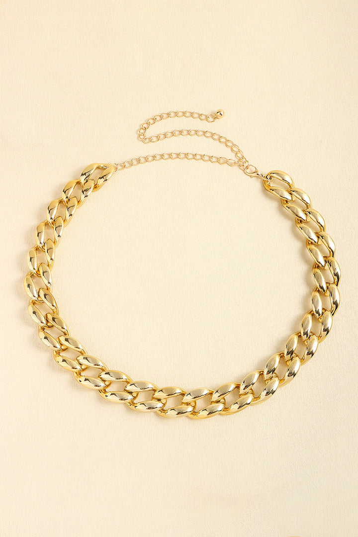 1" Width Acrylic Curb Chain Belt 