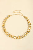 1" Width Acrylic Curb Chain Belt 