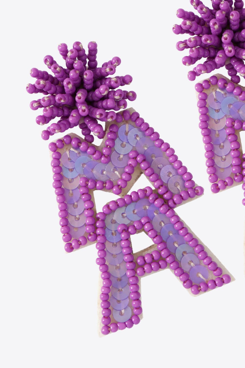 MAMA Beaded Dangle Earrings 