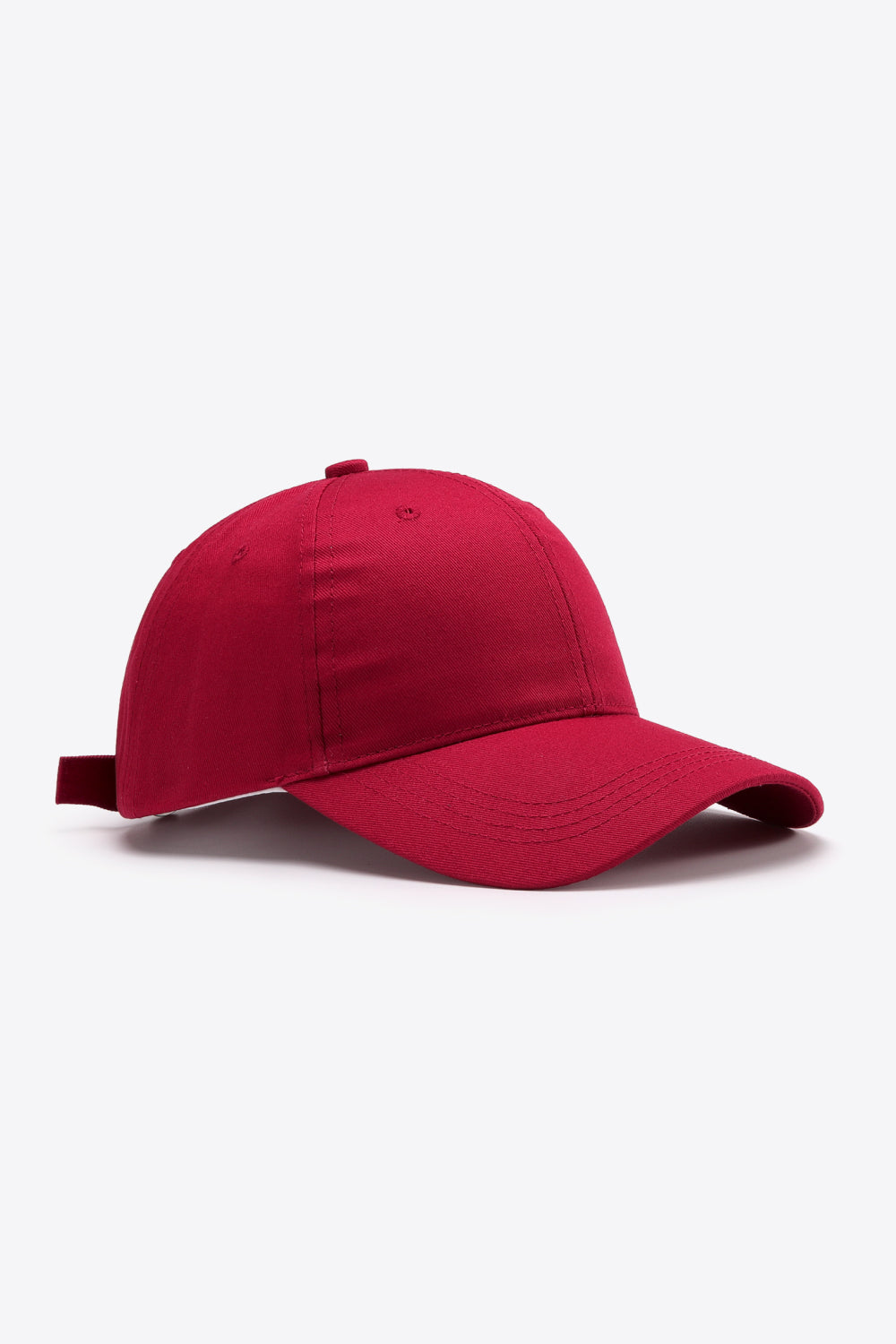 Plain Adjustable Cotton Baseball Cap 