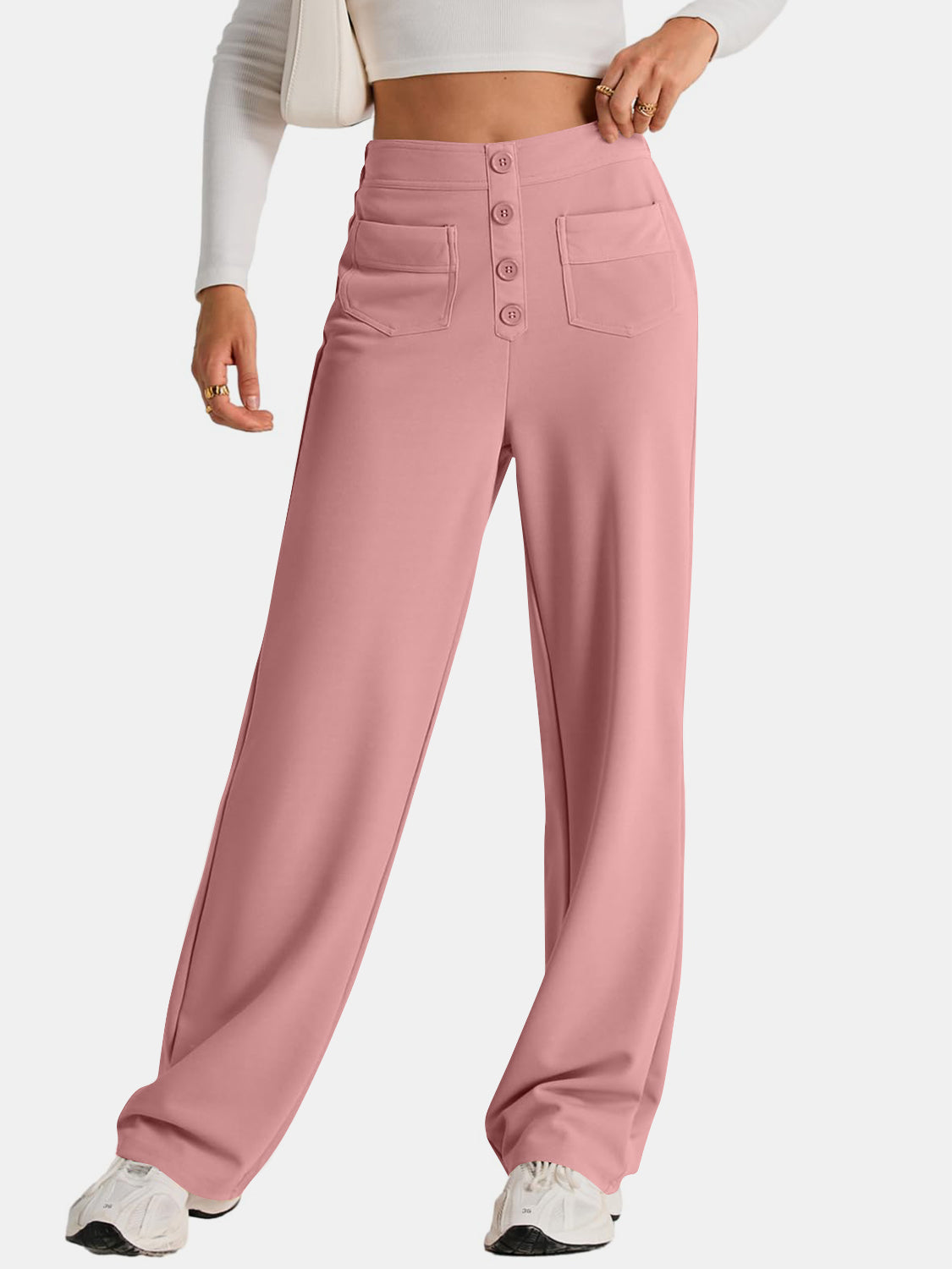 High Waist Wide Leg Pants Pants