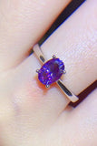 1 Carat Moissanite 4-Prong Solitaire Ring 