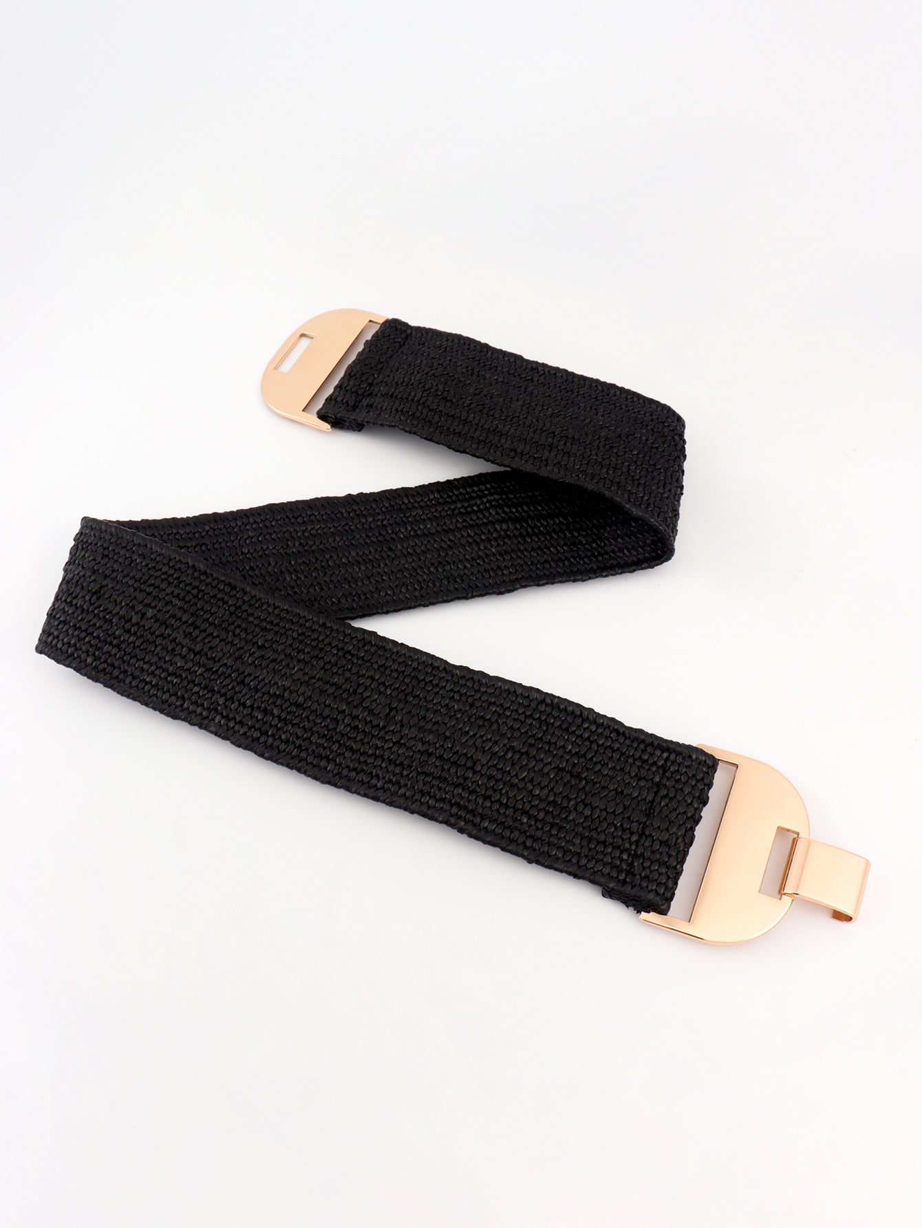 Alloy Buckle Elastic Belt 