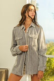 BiBi Button Up Corduroy Shacket 