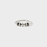 Inlaid Zircon 925 Sterling Silver Ring 
