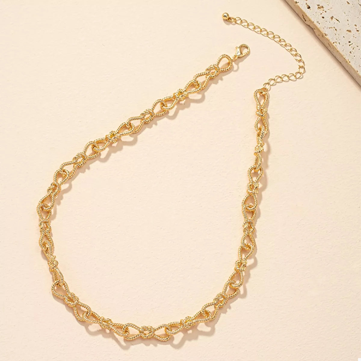 18K Gold-Plated Chain Link Necklace 