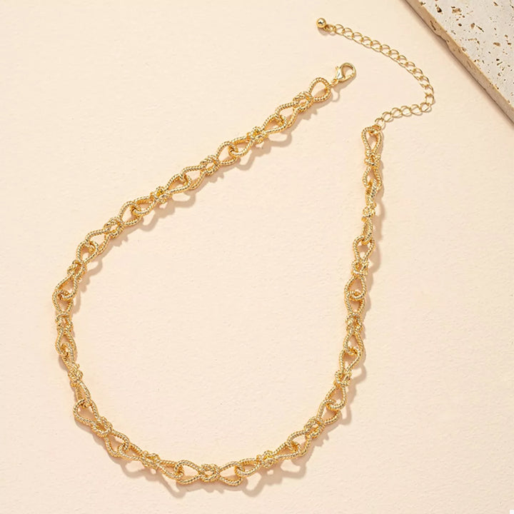18K Gold-Plated Chain Link Necklace 