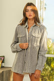 BiBi Button Up Corduroy Shacket 