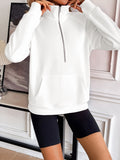 Ivy Lane Half Zip Raglan Sleeve Sweatshirt 