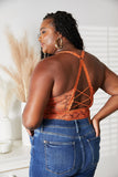 JadyK Juliette Full Size Crisscross Lace Bralette 