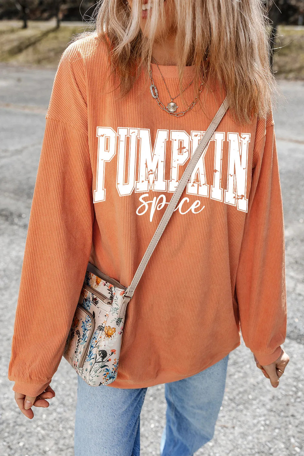 Letter Graphic Long Sleeve Sweatshirt 