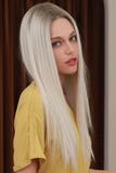 13*2" Lace Front Wigs Synthetic Long Straight 26" Heat Safe 150% Density 