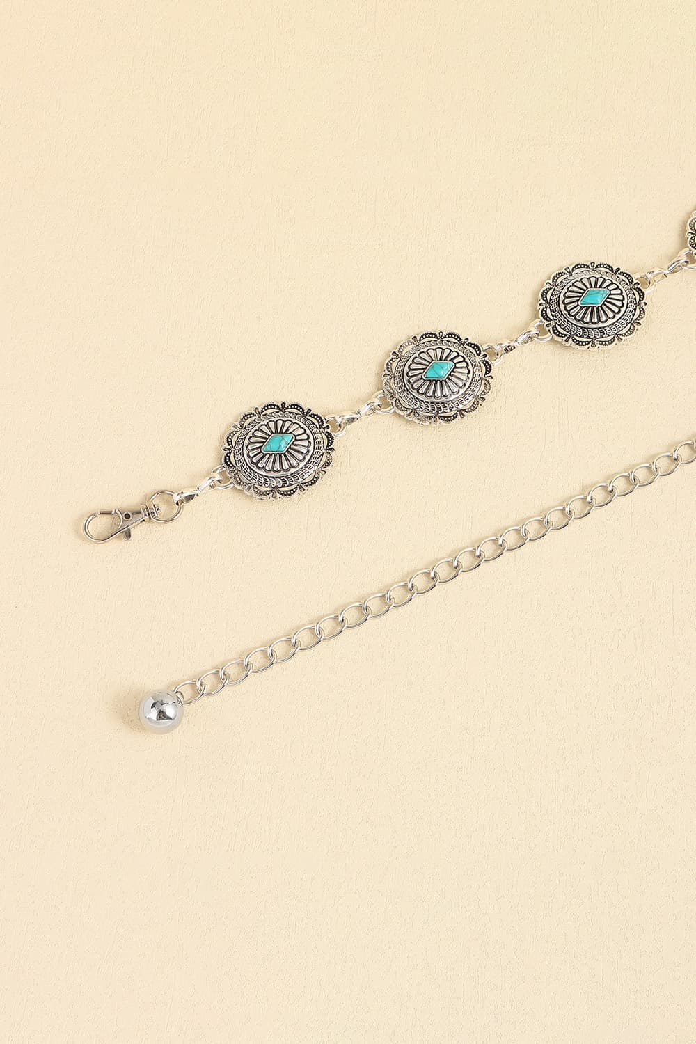 Vintage Turquoise Alloy Belt 
