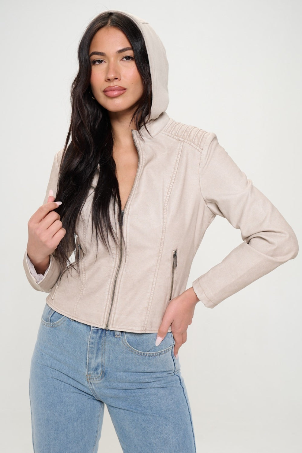 Coalition LA Zip Up Hooded Jacket 