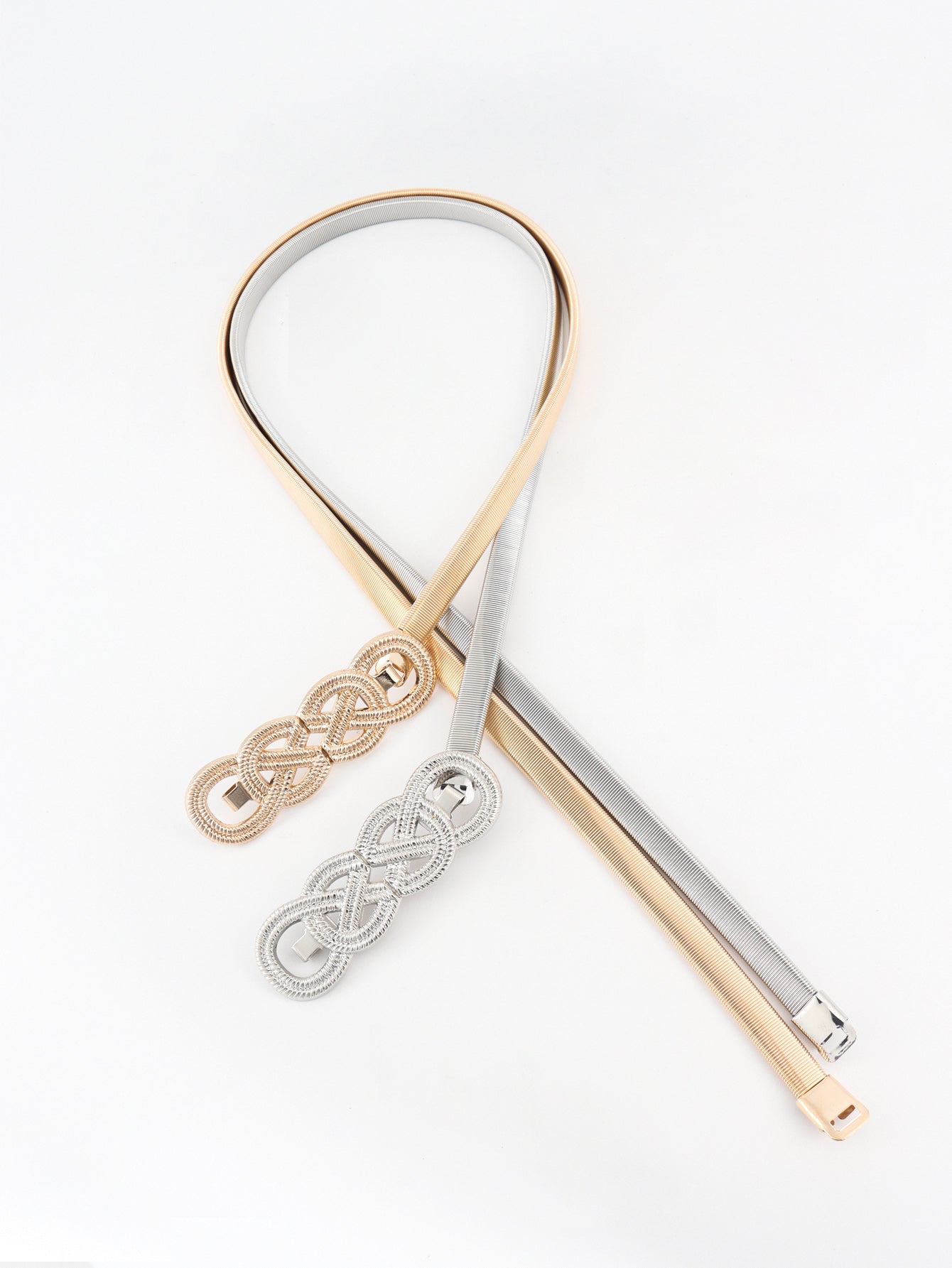 Knot Buckle Metal Belt 