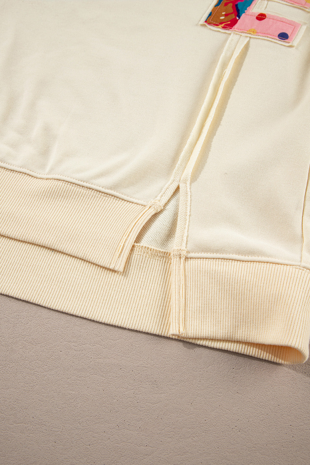 LOVE Patch Round Neck Sweater 