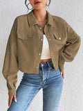 Honey Snap Down Long Sleeve Jacket 
