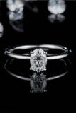 1 Carat Moissanite 925 Sterling Silver Solitaire Ring 