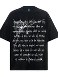 Men's Spider Web Letter Print Oversized T-Shirt 