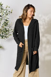 Basic Bae Full Size Hooded Sweater Cardigan 