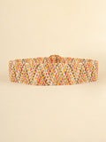 Multicolored Wide Belt 