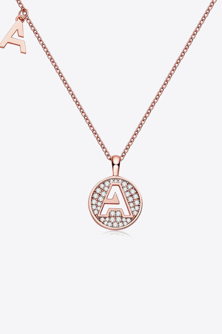 Moissanite A to J Pendant Necklace 