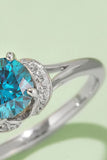 1 Carat Moissanite 4-Prong 925 Sterling Silver Ring 