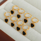 18K Gold-Plated Heart Drop Earrings 