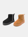 WILD DIVA Round Toe Platform Boots 