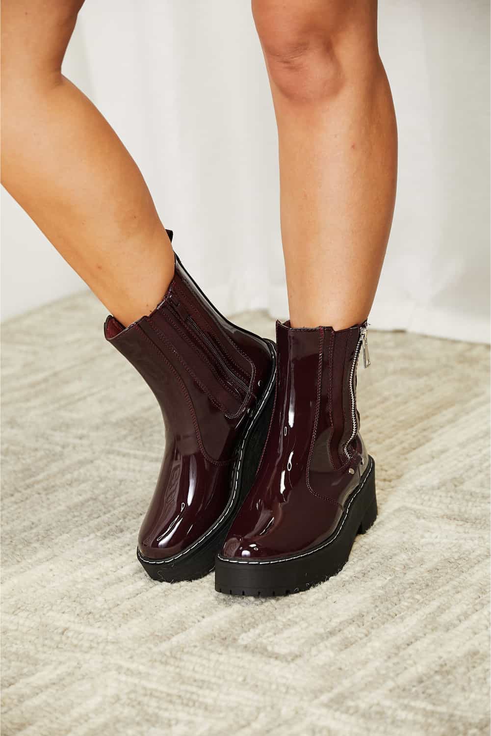 Forever Link Side Zip Platform Boots 