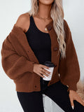 Button Down Long Sleeve Cardigan 