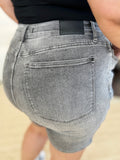 Judy Blue Full Size High Waist Washed Denim Shorts 