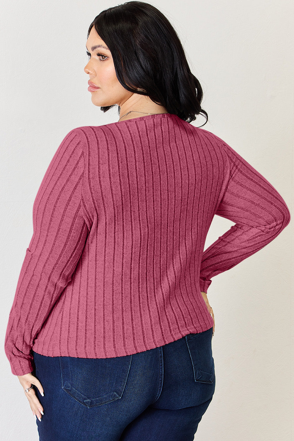 Basic Bae Full Size Ribbed Long Sleeve T-Shirt 