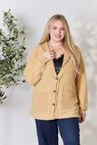 Heimish Full Size Button Up Long Sleeve Cardigan 