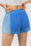 Color Block Drawstring Active Shorts 