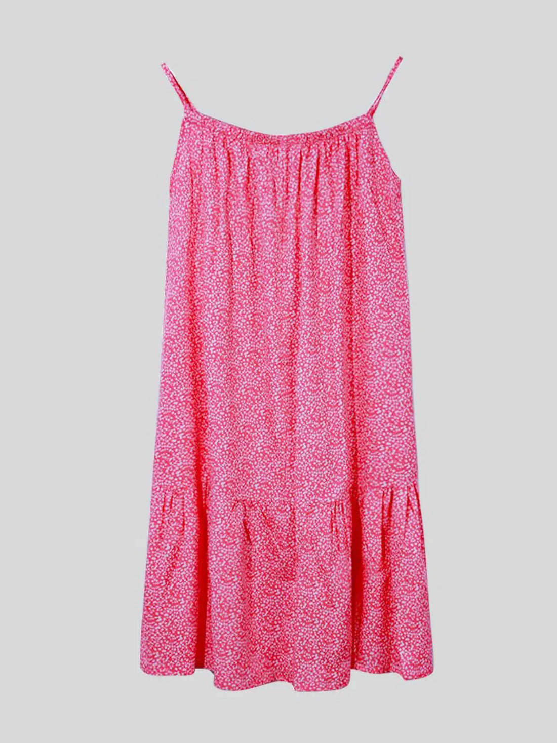 Full Size Printed Sleeveless Mini Cami Dress 