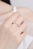 Curious Time 925 Sterling Silver Moissanite Ring 