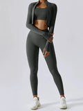 Bra Outerwear and Leggings 3-Piece Active Set Two Piece Dresses