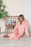 Double Take Full Size Pocketed Hooded Midi Lounge Dress 