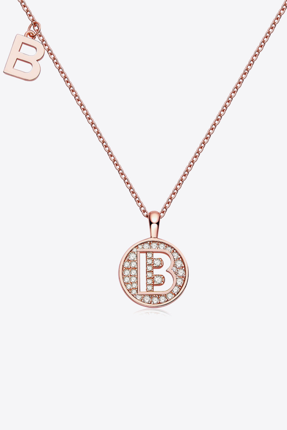 Moissanite A to J Pendant Necklace 