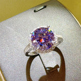 3 Carat Moissanite Zircon 925 Sterling Silver Ring 