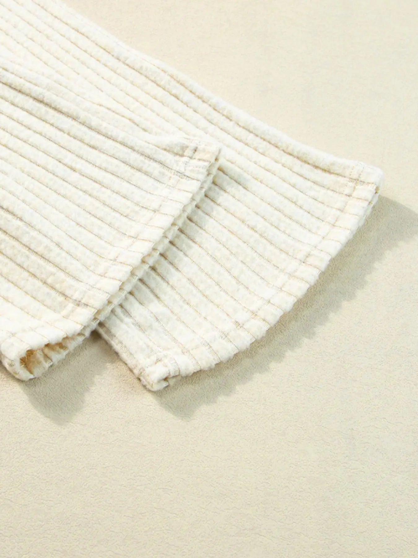 Ribbed Knit V-Neck Top and Pants Lounge Set Lingerie & Nightwear