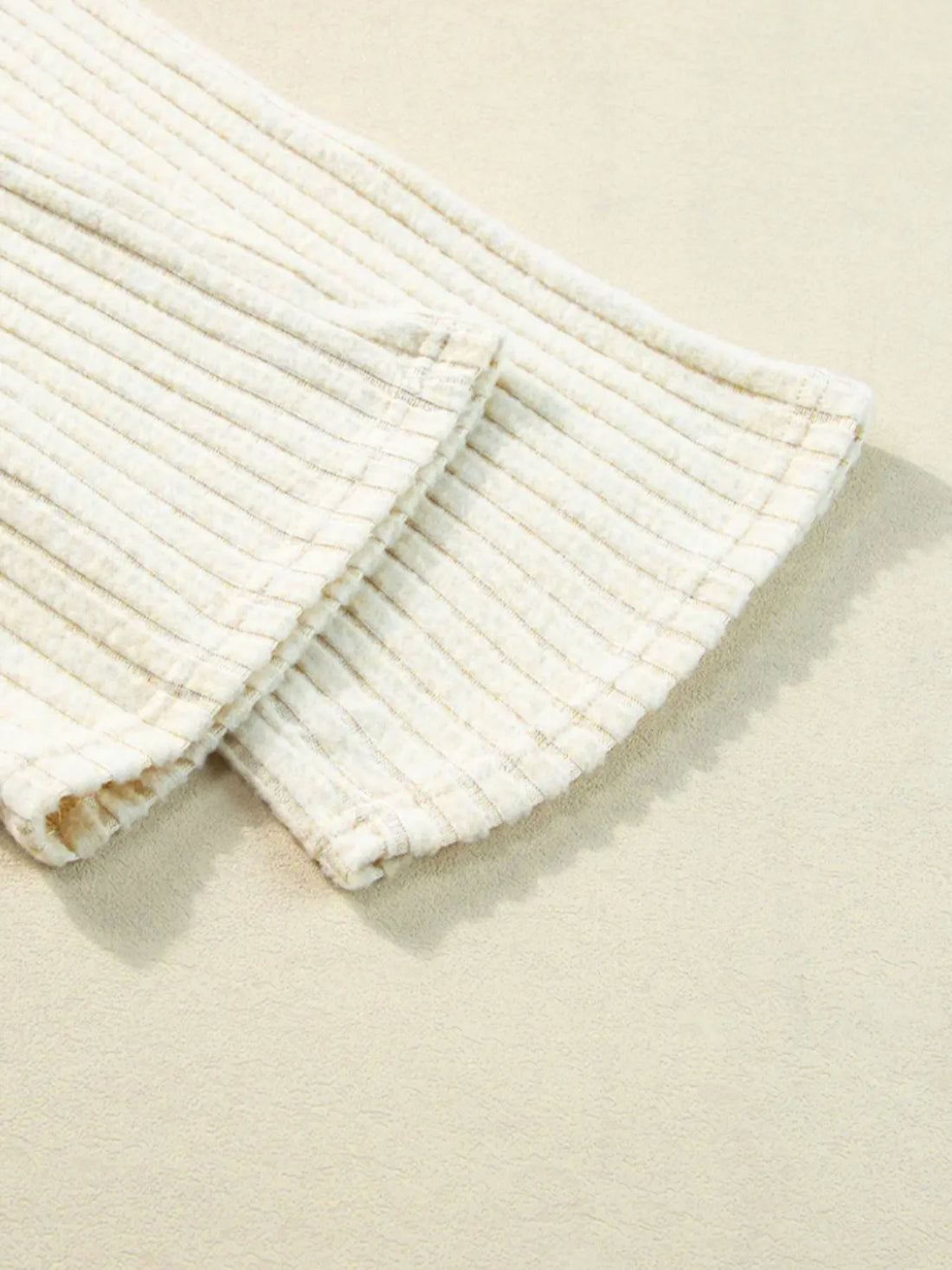 Ribbed Knit V-Neck Top and Pants Lounge Set Lingerie & Nightwear