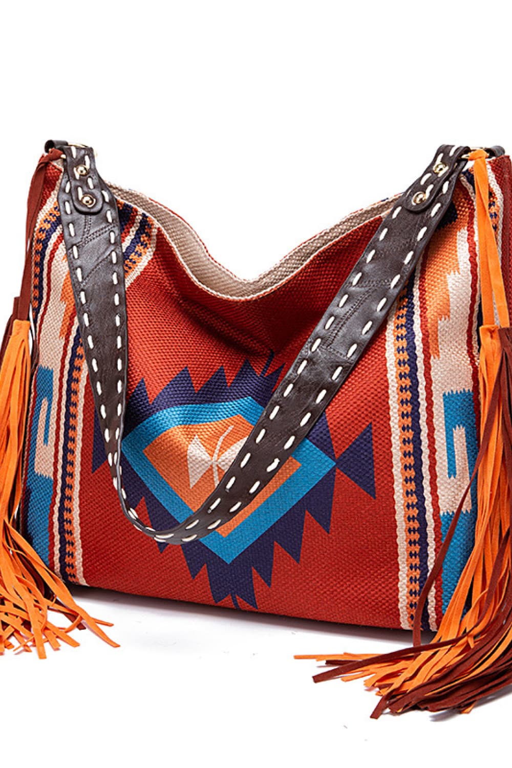 Geometric Canvas Tote Bag 