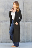 Basic Bae Full Size Open Front Long Sleeve Cover Up 
